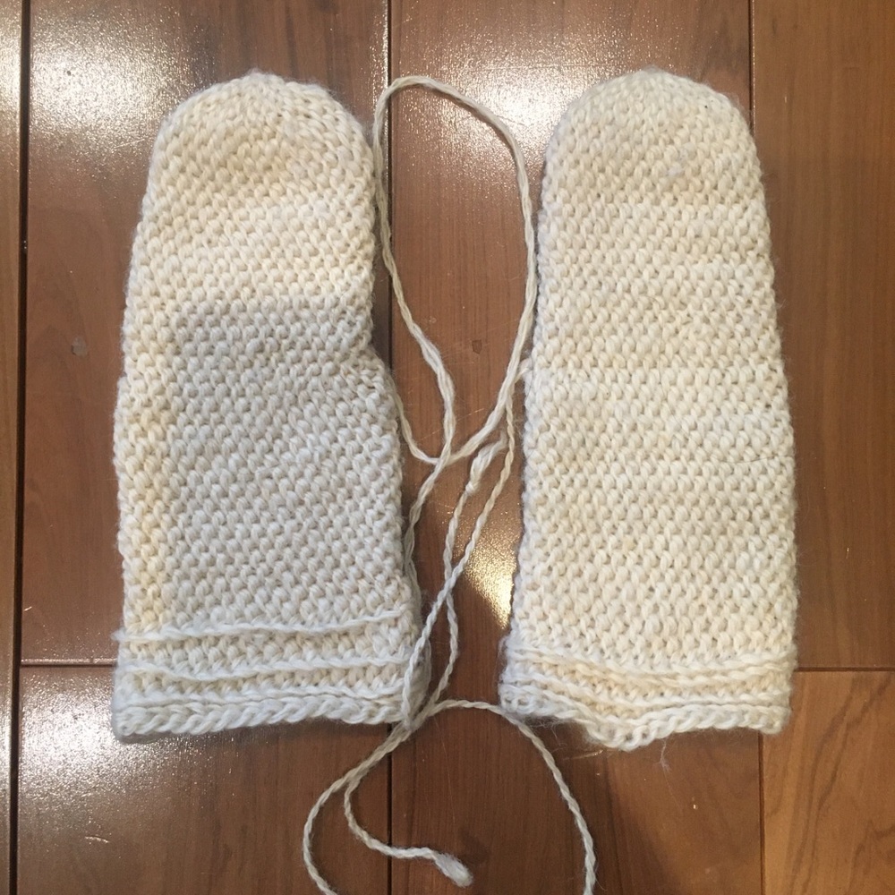 Handmade baby wool socks